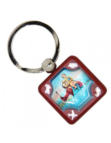 Schlüsselbänder HL.Christopherus im Holz