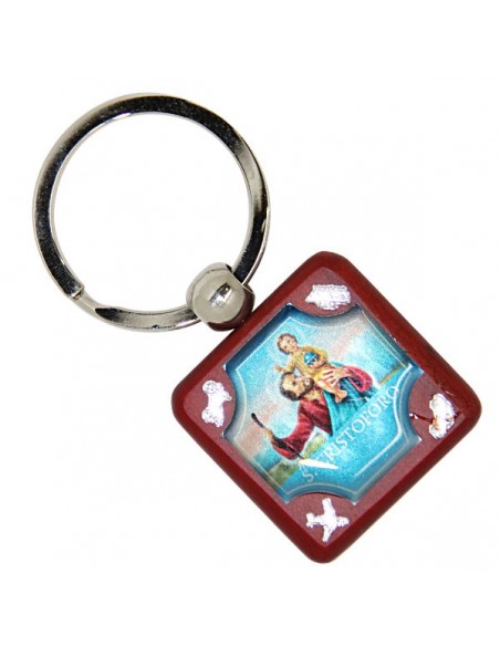 Porte-clés St Christophe en bois