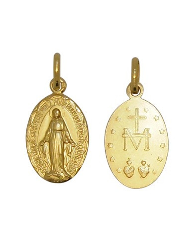 Medalla Virgen Milagrosa - latón