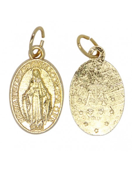 Miraculous Virgin Medal gilded metal