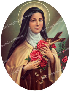 Sacred Heart of Jesus Stickers - oval