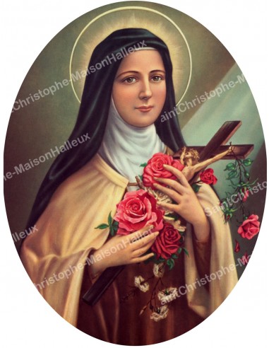 Sacred Heart of Jesus Aufkleber - oval