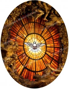 Sacro Cuore di Gesù Adesivi - ovale