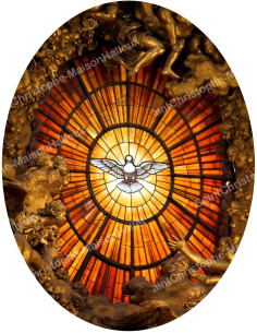 Sacred Heart of Jesus Stickers - oval