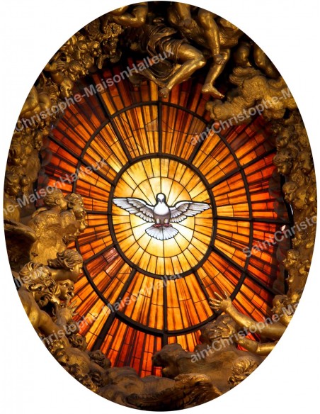 Pegatinas del Sagrado Corazón de Jesús - ovaladas