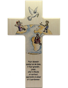Wooden cross child's room