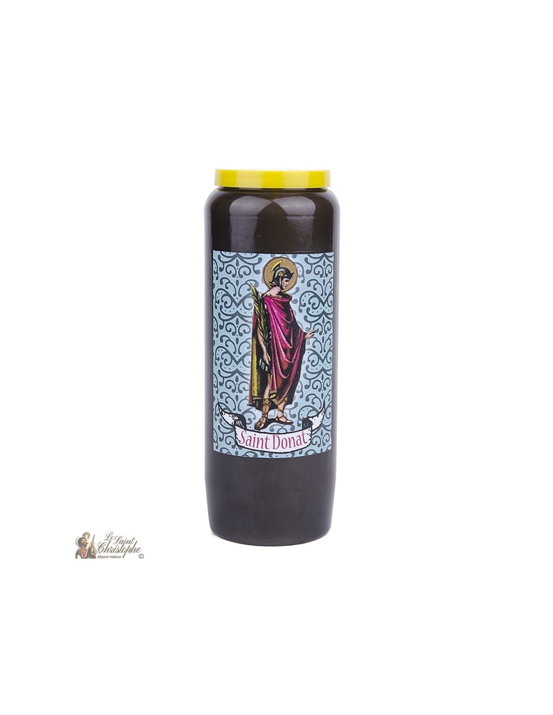 Novena candle in Holy Donat burned against lightning during storms
