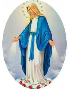 Sacred Heart of Jesus Aufkleber - oval