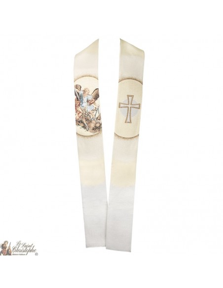 St Michel Aartsengel geborduurde priester stal