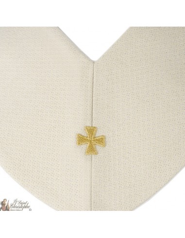 Estola sacerdotal bordada con los papas San Juan XXIII y San Juan Pablo II