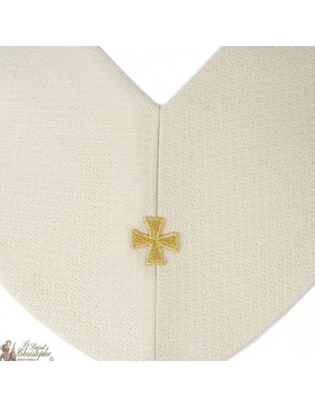 Bestickte Priesterstola mit den Päpsten St. Johannes XXIII. und St. Johannes Paul II