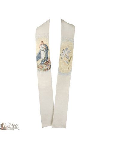 Geborduurde priester stolen van de Maagd van de Assumptie