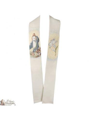 Gestickte Priesterstola der Jungfrau der Himmelfahrt