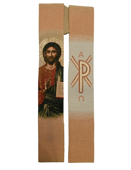 Christ Icon embroidered priest stole