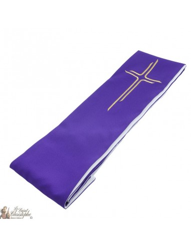 Stola Sacerdote Bicolore Ricamata