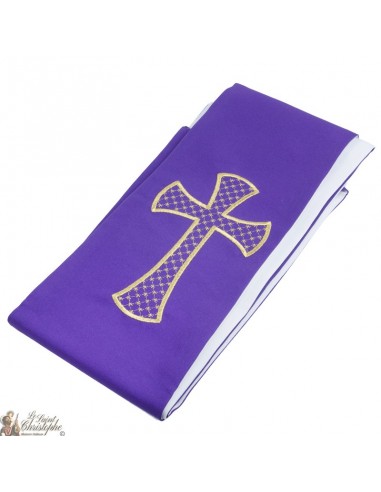 Gekleurde Priester Stoel Geborduurd