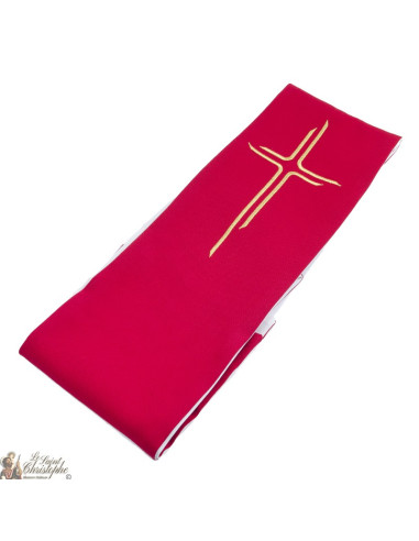 Gekleurde Priester Stoel Geborduurd