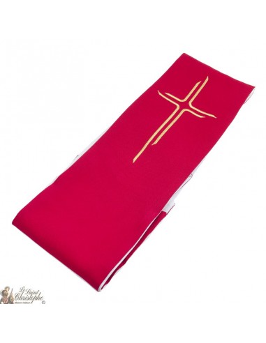 Stola Sacerdote Bicolore Ricamata