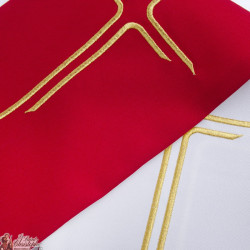 Gekleurde Priester Stoel Geborduurd