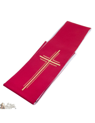 Gekleurde Priester Stoel Geborduurd