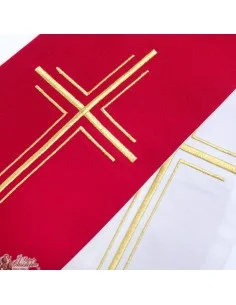 Gekleurde Priester Stoel Geborduurd