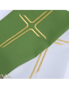 Bicolored Priest Stole Embroidered