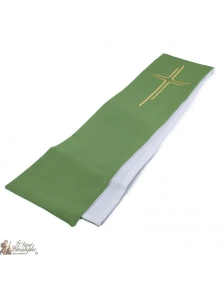 Bicolored Priest Stole Embroidered