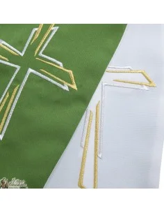Bicolored Priest Stole Embroidered