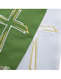 Saco Sacerdote Bicolor Bordado