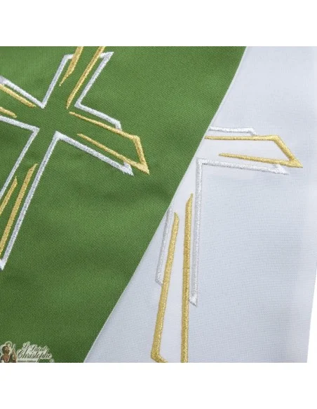 Bicolored Priest Stole Embroidered