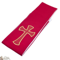 Stola Sacerdote Bicolore Ricamata