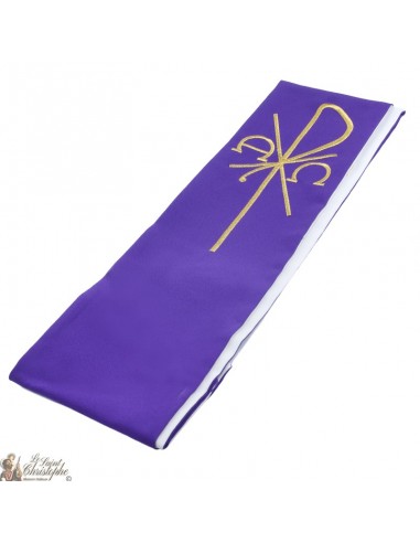 Bicolored Priest Stole Embroidered