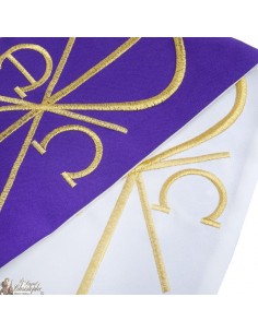 Saco Sacerdote Bicolor Bordado