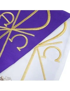 Stola Sacerdote Bicolore Ricamata