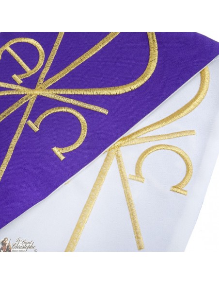 Gekleurde Priester Stoel Geborduurd