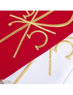 Étole prêtre Bicolore Brodée