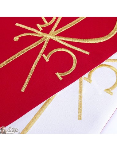 Stola Sacerdote Bicolore Ricamata