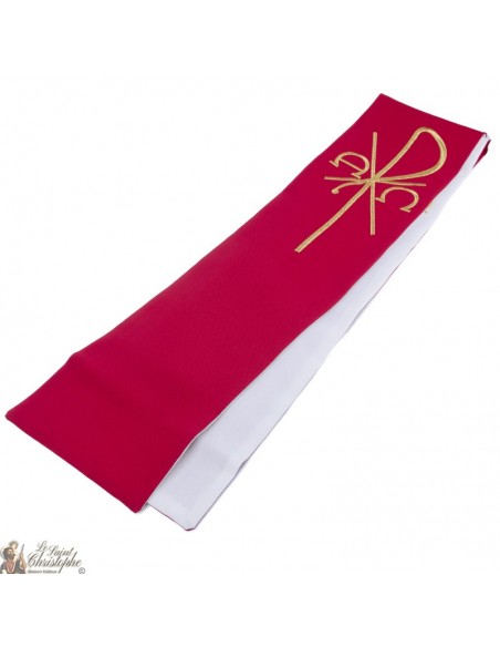 Stola Sacerdote Bicolore Ricamata