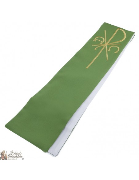 Bicolored Priest Stole Embroidered