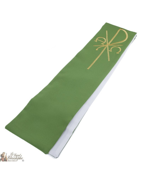 Gekleurde Priester Stoel Geborduurd