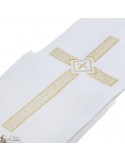 Priest stole Embroidered golden cross honeycomb