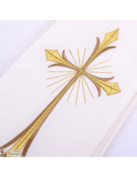 Cruz bordada sacerdote estola