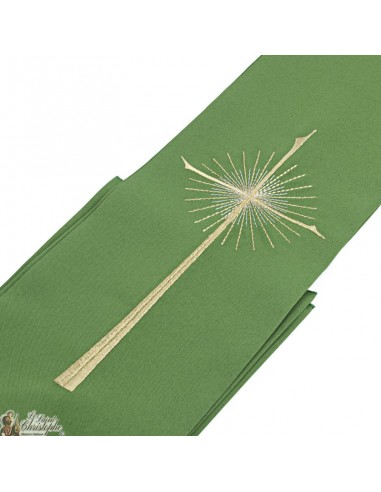 Cross embroidered priest stole