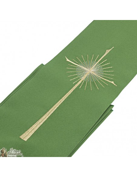 Cross embroidered priest stole