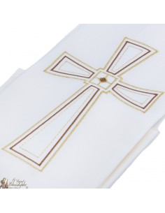 Stola prete ricamata a croce