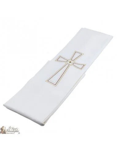 Kreuzbestickte Priesterstola