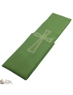 Étole prêtre brodée croix