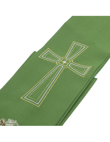 Kruis geborduurde priester gestolen