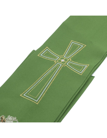 Kruis geborduurde priester gestolen