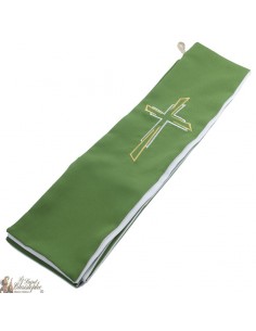 Cross embroidered priest stole